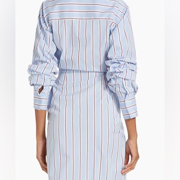 Veronica Beard Afton Draped Shirtdress size size 0 $498 NEW - Picture 8 of 10